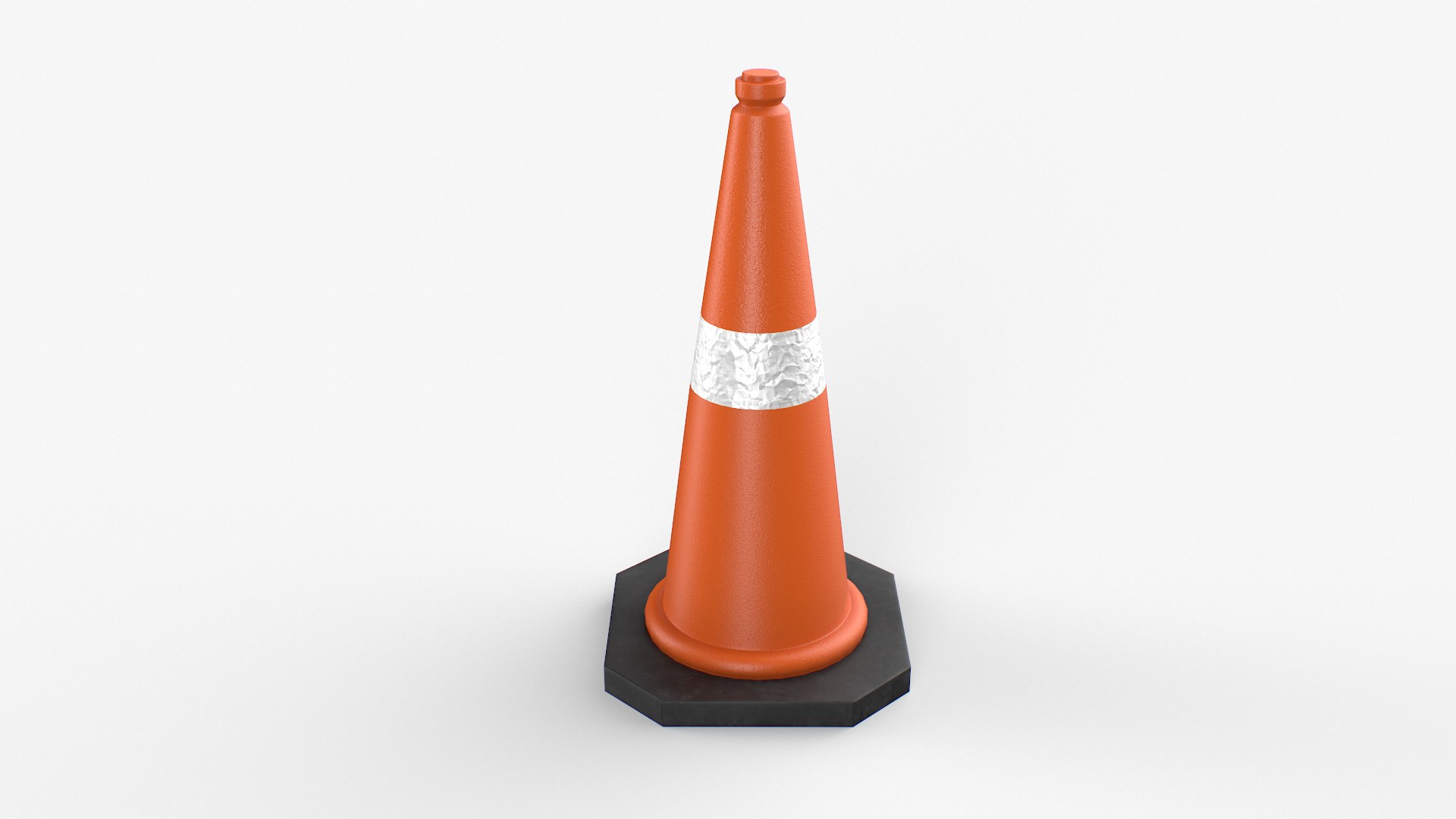 Traffic Safety Cones In Orange 3D Model - TurboSquid 1850125