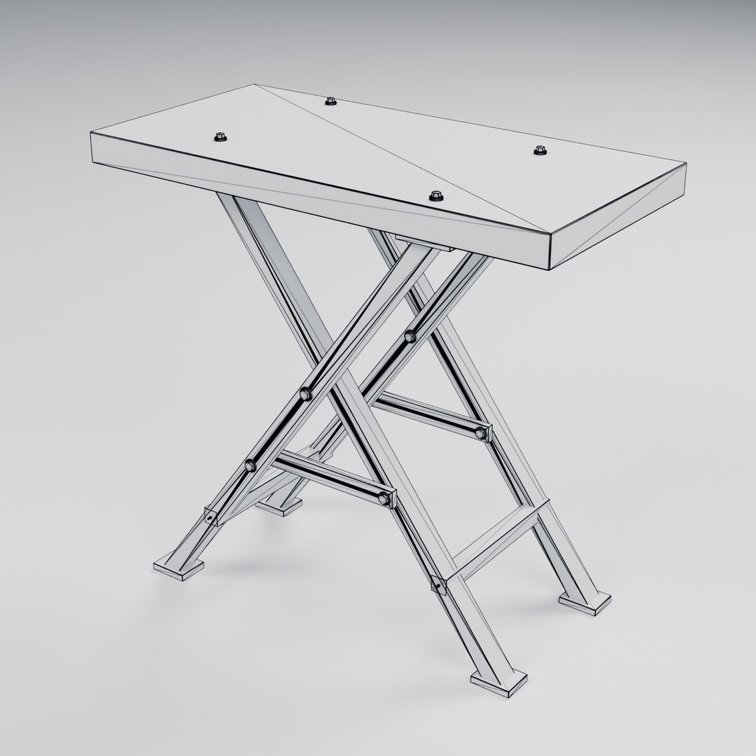 3D Pinned Workshop Trestle With Timber Beam And Spread Stops ...