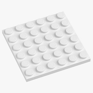 Lego Plate 6x6 White