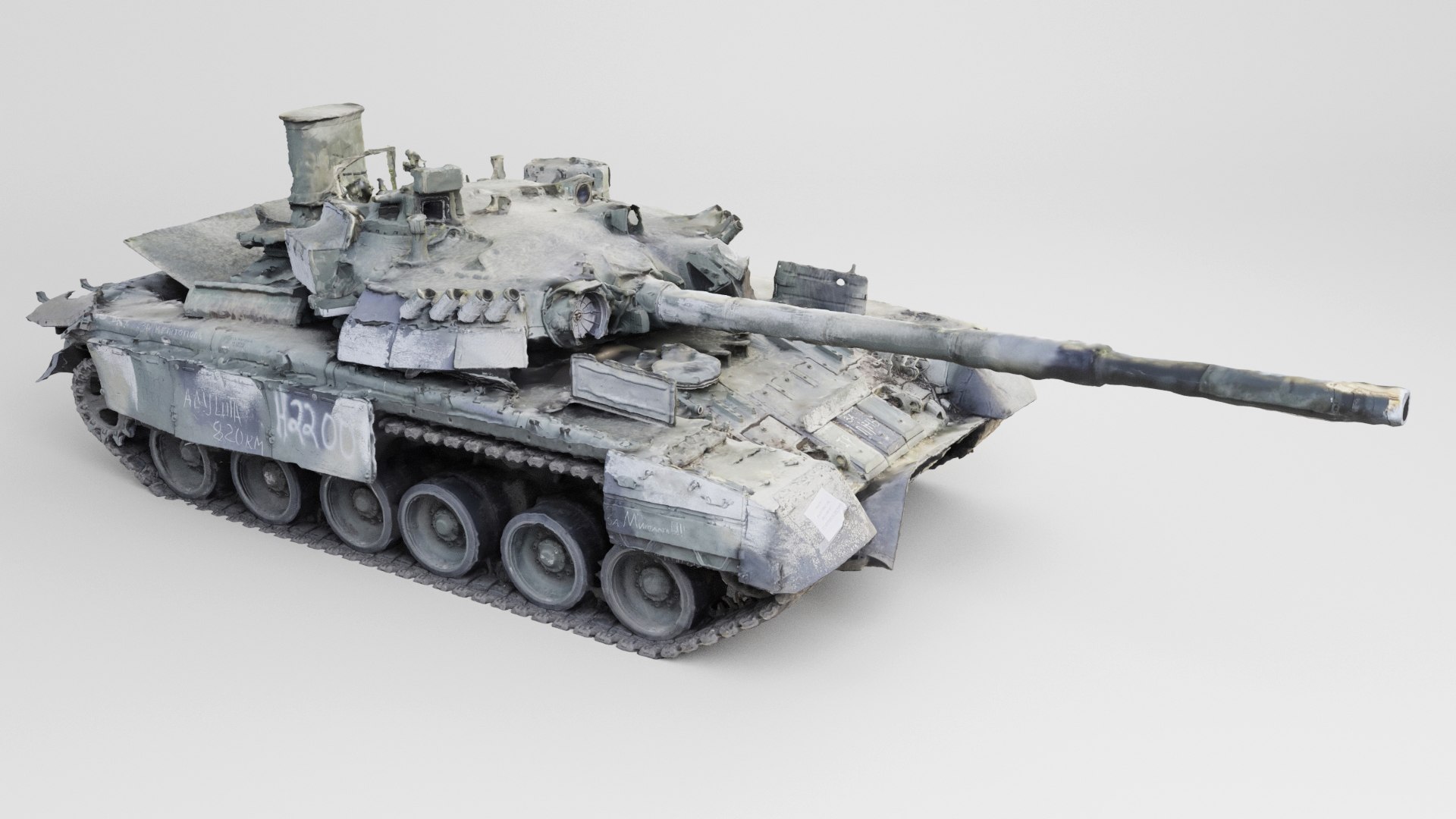 3D model Russian T-80 tank destroyed by Ukrainian army https://p.turbosquid.com/ts-thumb/k3/vCZB7u/ig/blenderdarkbread0004/jpg/1666502841/1920x1080/fit_q87/975158f877209c7cb8bf410863ca84421a1f51cb/blenderdarkbread0004.jpg