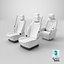 Premium MPV Passenger Seats White Set