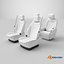 Premium MPV Passenger Seats White Set