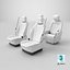 Premium MPV Passenger Seats White Set