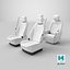 Premium MPV Passenger Seats White Set