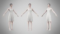Dress 36 Abstract Pebble Repeat