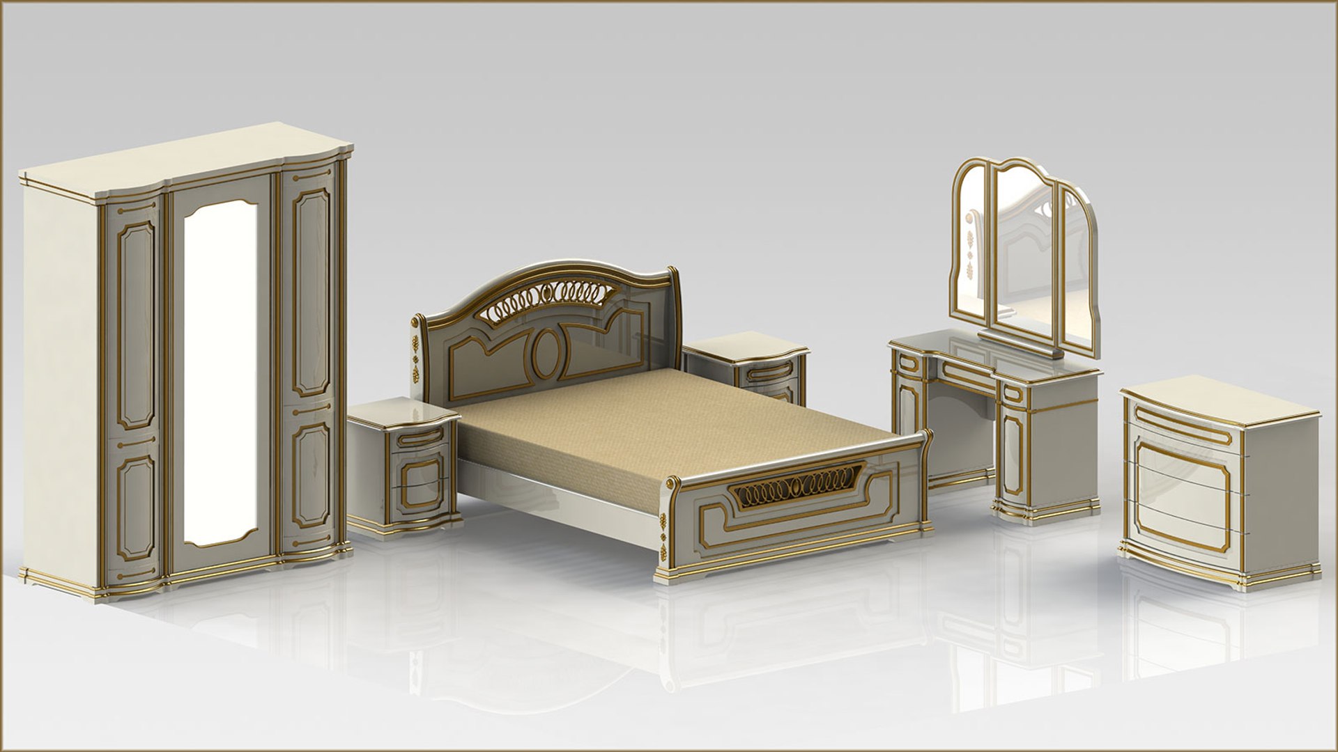 Bedside Table 3D - TurboSquid 1186436