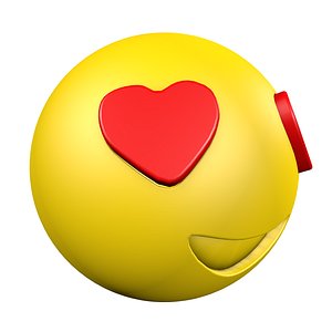 emoji love 3D model