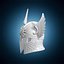 Modelo para impresión 3D del casco de la corona de Valkiria