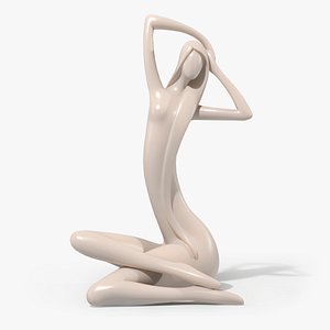 beautiful girl figurine 3d model