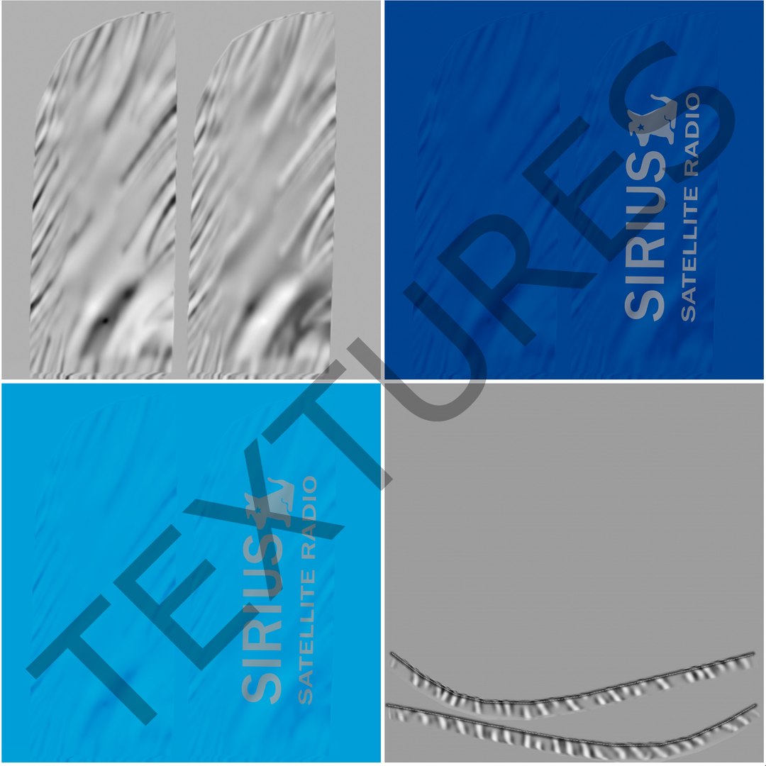 banner stand 4 obj
