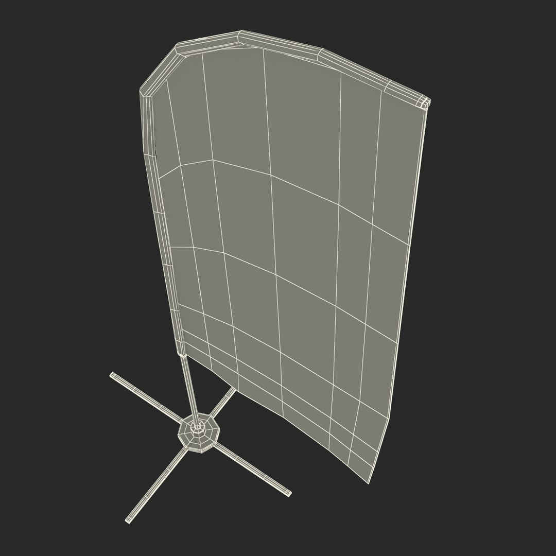 banner stand 4 obj