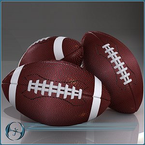 football pigskin 3d model