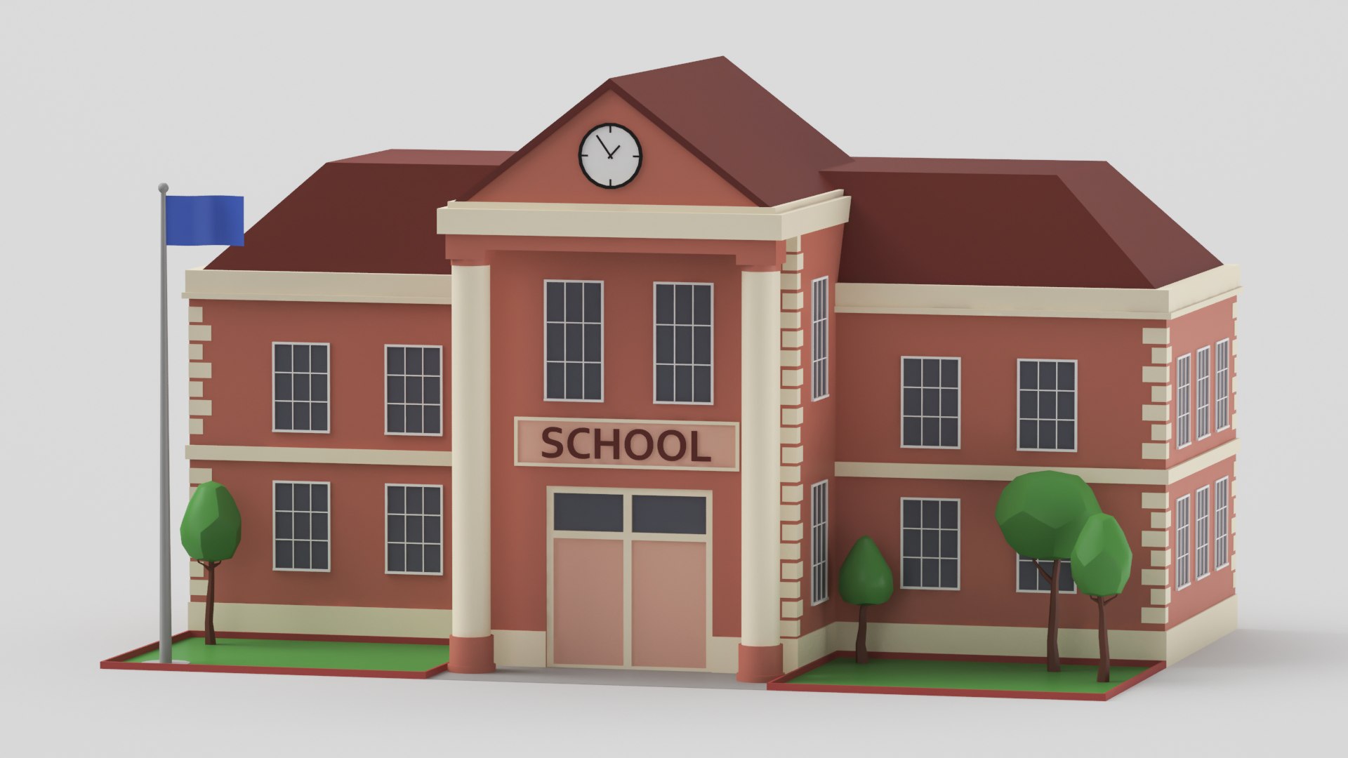 3D model Low Poly Buildings Collection 9 https://p.turbosquid.com/ts-thumb/k4/XG3hgb/AF/cartoonschool022/jpg/1664009805/1920x1080/fit_q87/409b0ec7dd958afc319a3ee4f96a830627c2675a/cartoonschool022.jpg