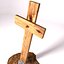 Wooden Cross In Dirt
