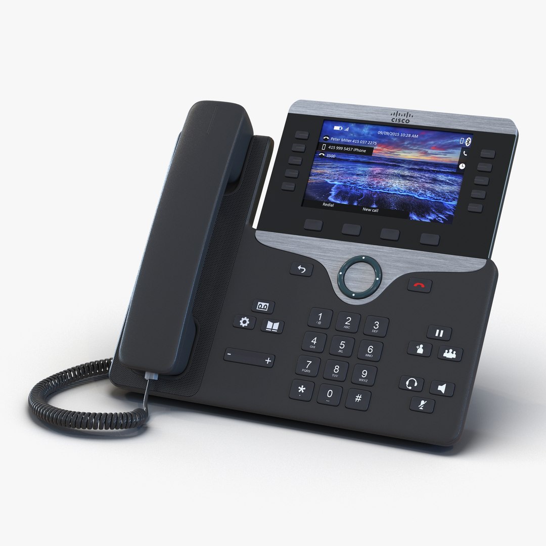 Cisco IP Phone 8861 3D model preview