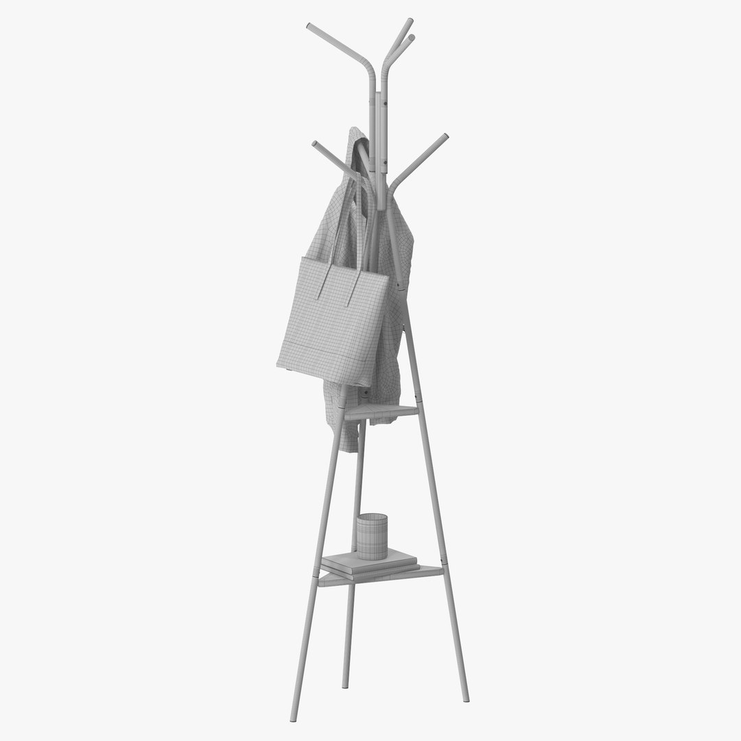Coat Rack 3D - TurboSquid 1663212