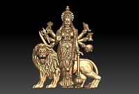 MATA DURGA WITH LION PENDENT