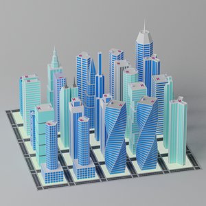 Cartoon City Buildings Pack