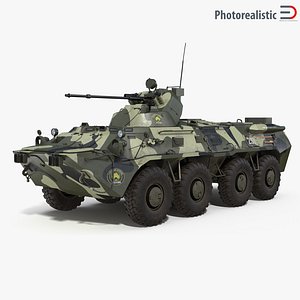BTR 80A 3D Model