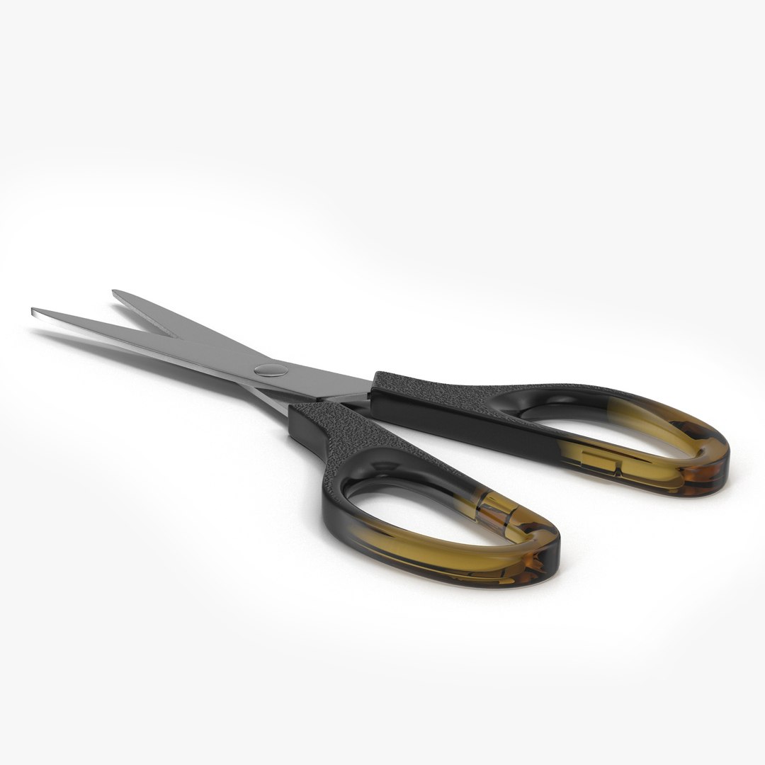 3D Model Scissors Brown - TurboSquid 1312916