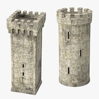 Round Turret and Square Turret