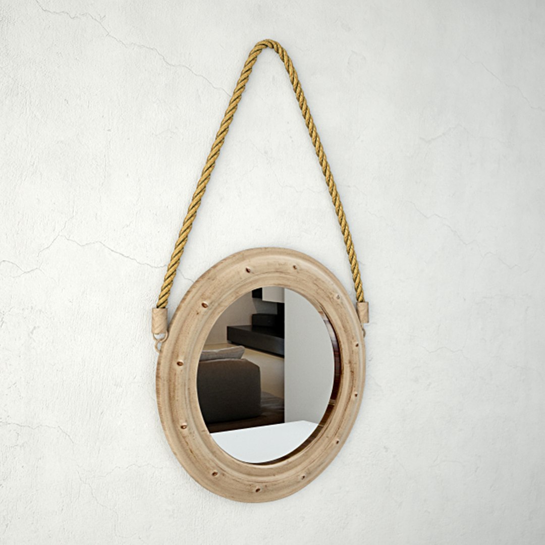 Metal Jute Mirror Zara 3D Model - TurboSquid 1203103