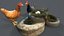 Huhn PBR Low-Poly-3D-Modell