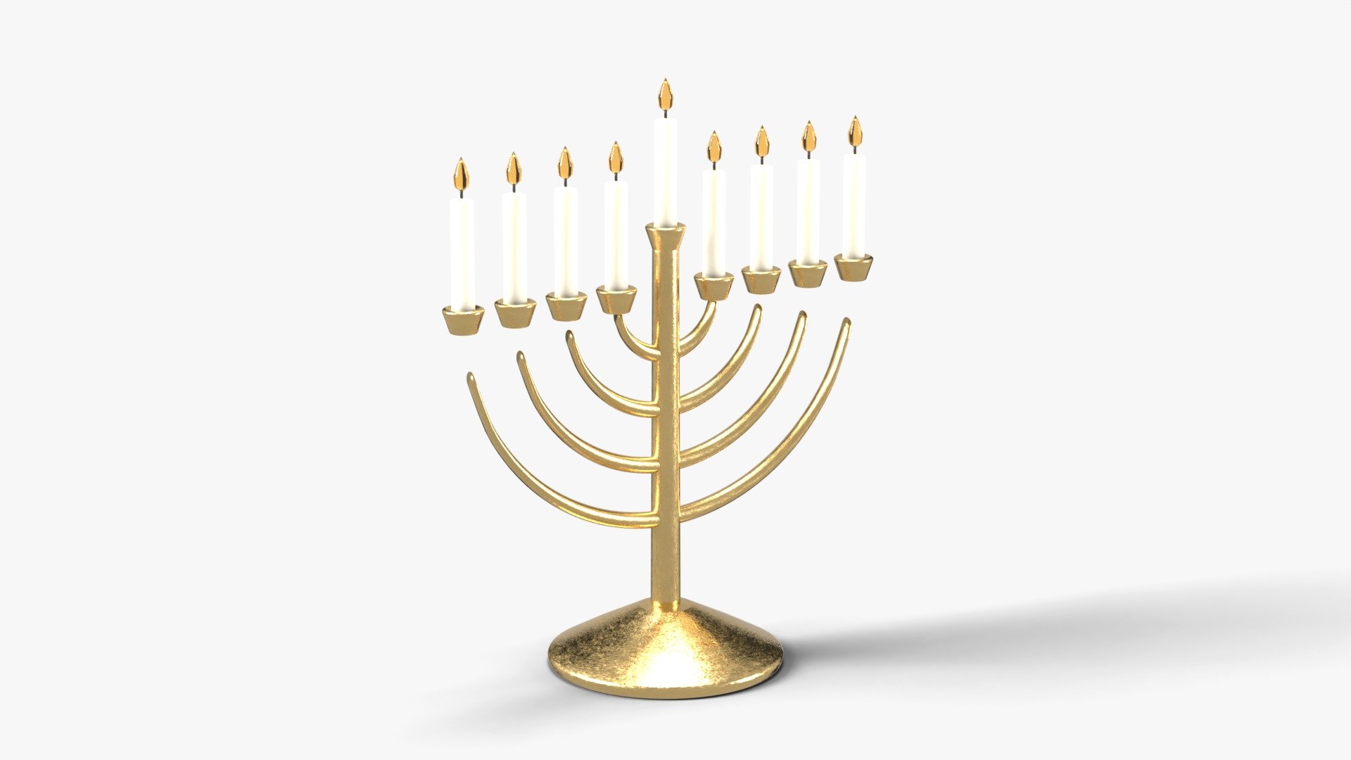 Brass Hanukkah Menorah with 9 Lit Candles - Holiday Prop 3D model https://p.turbosquid.com/ts-thumb/k4/w3JCuR/bN/shot1/jpg/1792623435/1920x1080/fit_q87/ef552017afa70a35f074a0bfb4fdc9f1140b717a/shot1.jpg