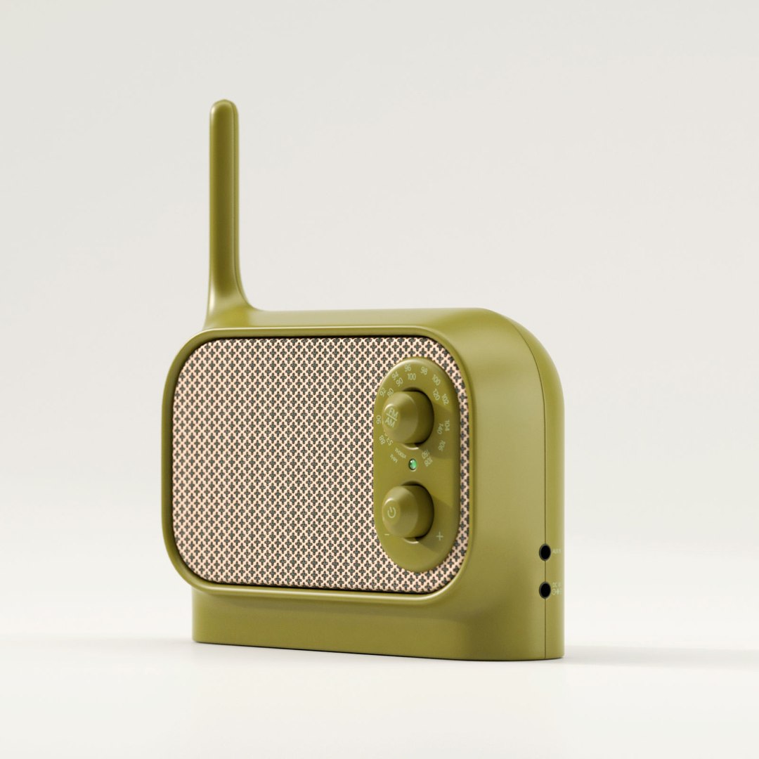 Lexon Mezzo Radio Clock 3D Model - TurboSquid 1226077