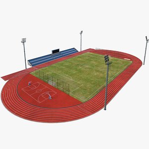 3D stadium bleachers model