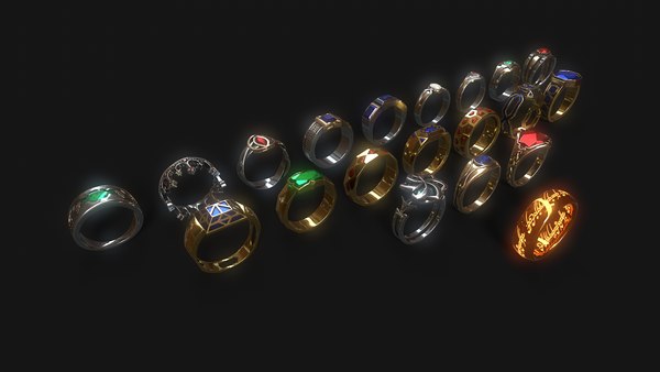 The 20 Rings Of Power LOTR Model TurboSquid 1723390   Render1 