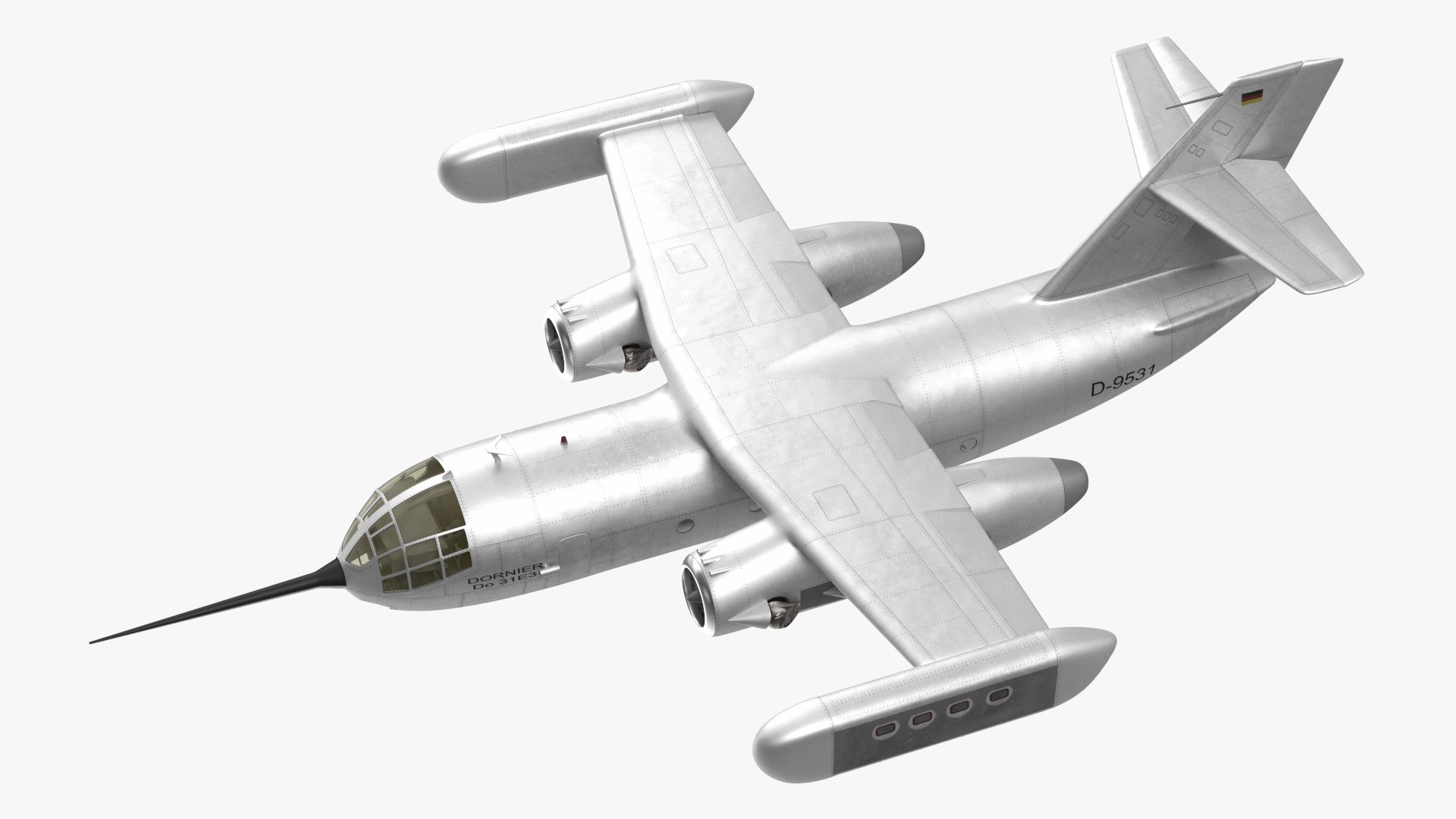 3D Hover Jet Dornier Do 31 Fly model https://p.turbosquid.com/ts-thumb/k4/zYAhHy/FO/hoverjetdornierdo31flymb3dmodel022/jpg/1706301603/1920x1080/fit_q87/9f3fd8ea5bd572daae02f89eff2a47fa9b93b1b8/hoverjetdornierdo31flymb3dmodel022.jpg