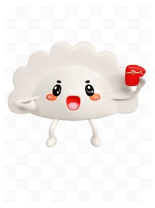 3D three-dimensional cartoon 3D model