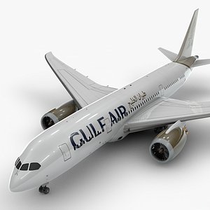 3D boeing 787 dreamliner gulf model