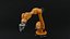 Industrial robot arm dirty lowpoly