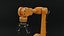 Industrial robot arm dirty lowpoly