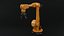 Industrial robot arm dirty lowpoly