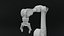 Industrial robot arm dirty lowpoly