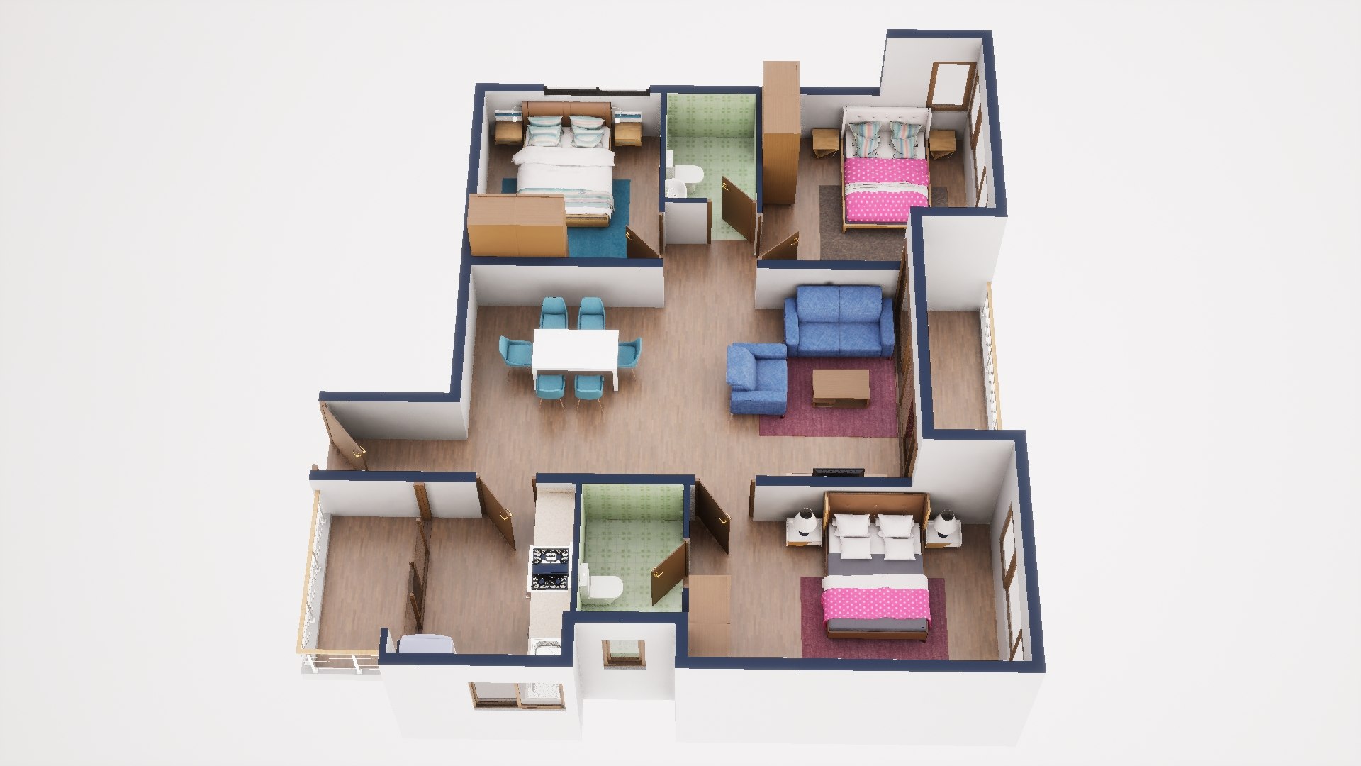 3D Floor Plan 51 - TurboSquid 1972645