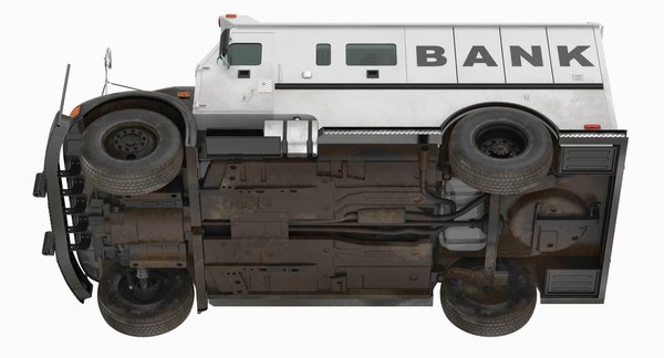 3d bank armored car 2 model