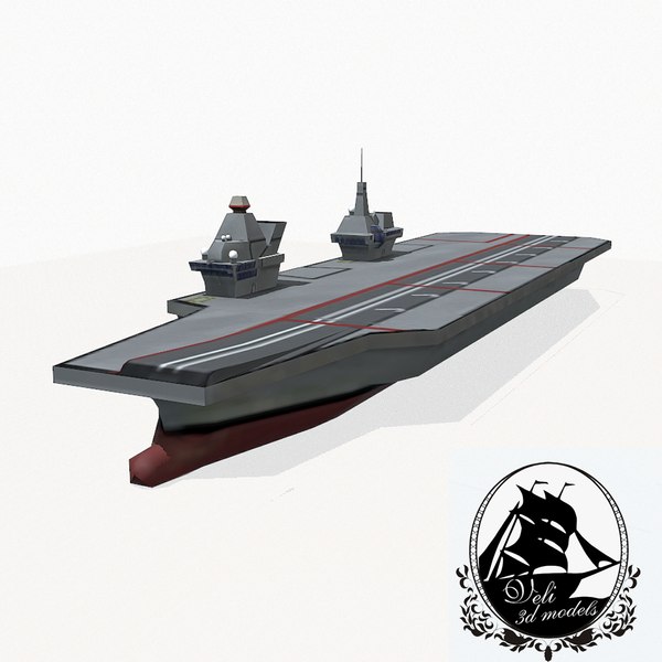 3d queen elizabeth class carrier aircraft model