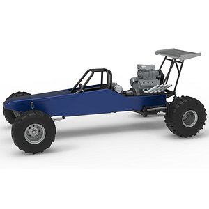 Vintage Mud dragster Scale 1 to 25 3D model