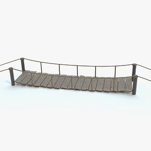 Cartoon Stylized Rope Bridge