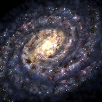 Milky Way Galaxy. Our Space Home.