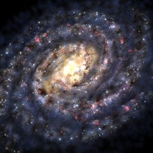 Milky Way Galaxy. Our Space Home.