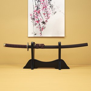 3D japanese katana model