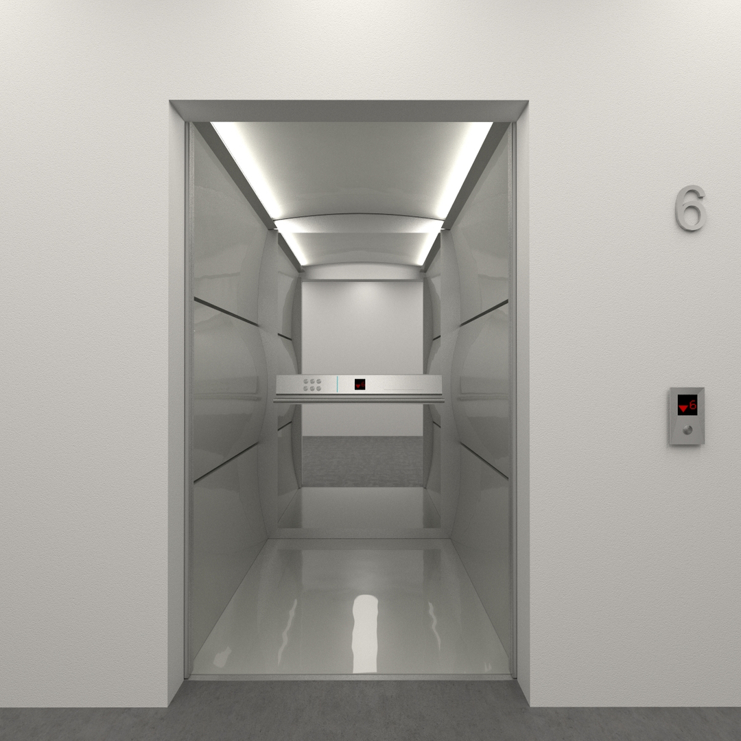 3d Model Elevator Otis