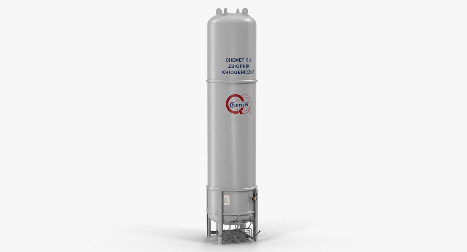 LNG Gas Cryogenic Storage Tank 3D model preview