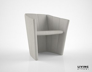 3d living divani fold chair model