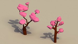 Low Poly Cherry Trees